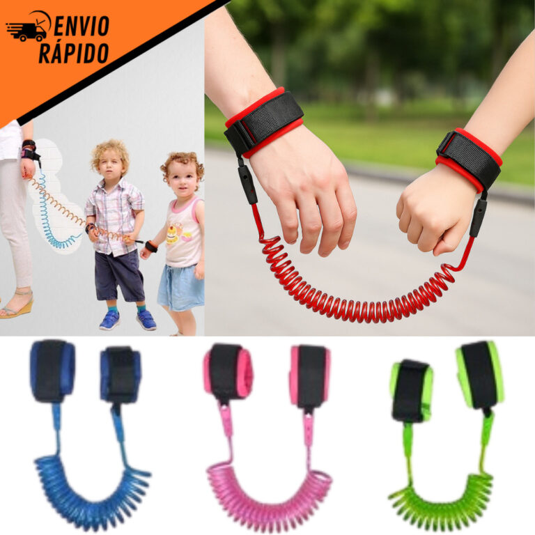 Pulseira Guia Infantil Anti-Perda Segurança Passe