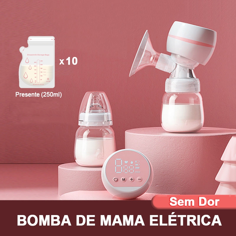 BABUU Extrator Bomba Tira Leite Automático Para Amamentação +10pcs Saco De Armazenamento De Leite