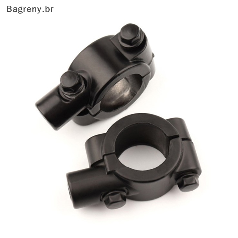 Bagreny Motocicleta Retrovisor Porta-Guia Adaptador Base De Grampo 8mm Black Aluminum Universal Moto