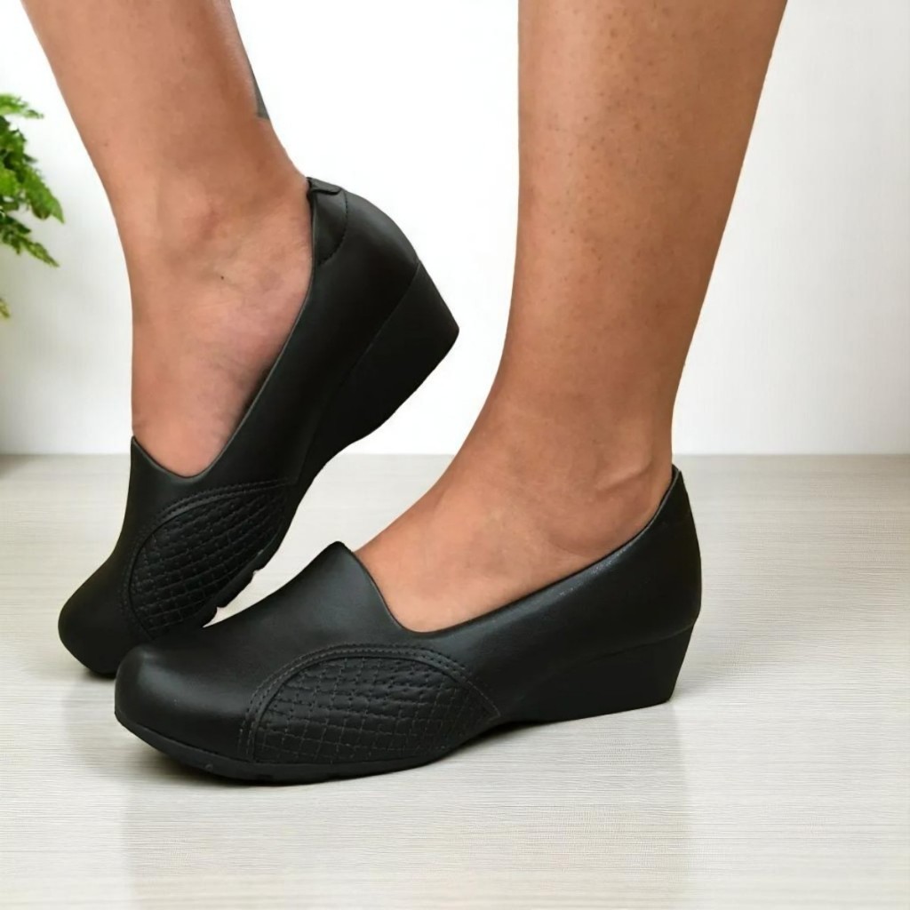 Sapato Feminino Modare Joanete Conforto Salto Baixo Trabalho Enfermagem 7014229