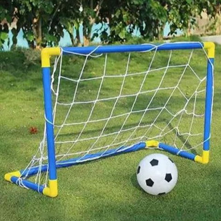 Kit Futebol Golzinho Mini Trave Rede, Bola E Bomba
