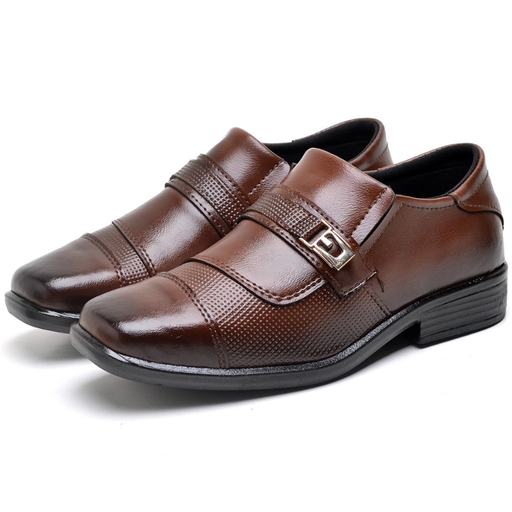 Sapato Social Infantil Masculino Café – Conforto e Estilo em Cada Passo