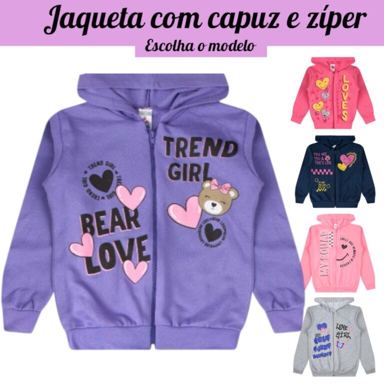 Jaqueta Infantil Juvenil Menina Inverno Premium co