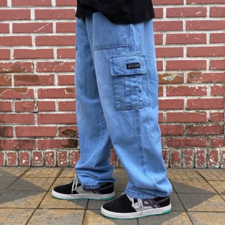 Calça Cargo Masculina Skatista Modelo Larga Com B