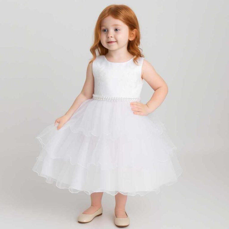 Vestido Festa Midi Infantil  Camadas Tule Florista