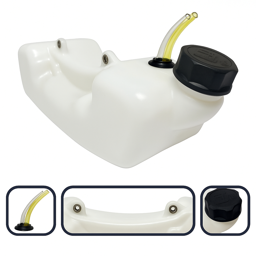 Tanque Combustível Com Tampa E Mangueiras Para Roçadeira 1.2L Gasolina Universal 43cc/52cc/62cc