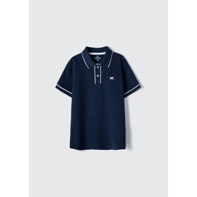 Camisa Polo Básica Infantil Menino Em Algodão He
