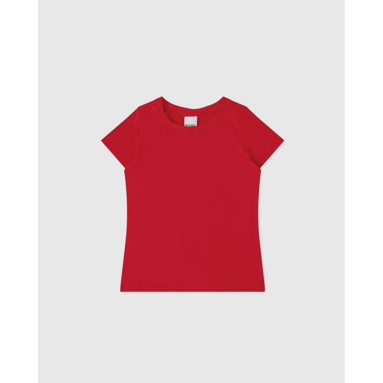 Blusa Infantil Menina Decote Redondo Em Algodão M