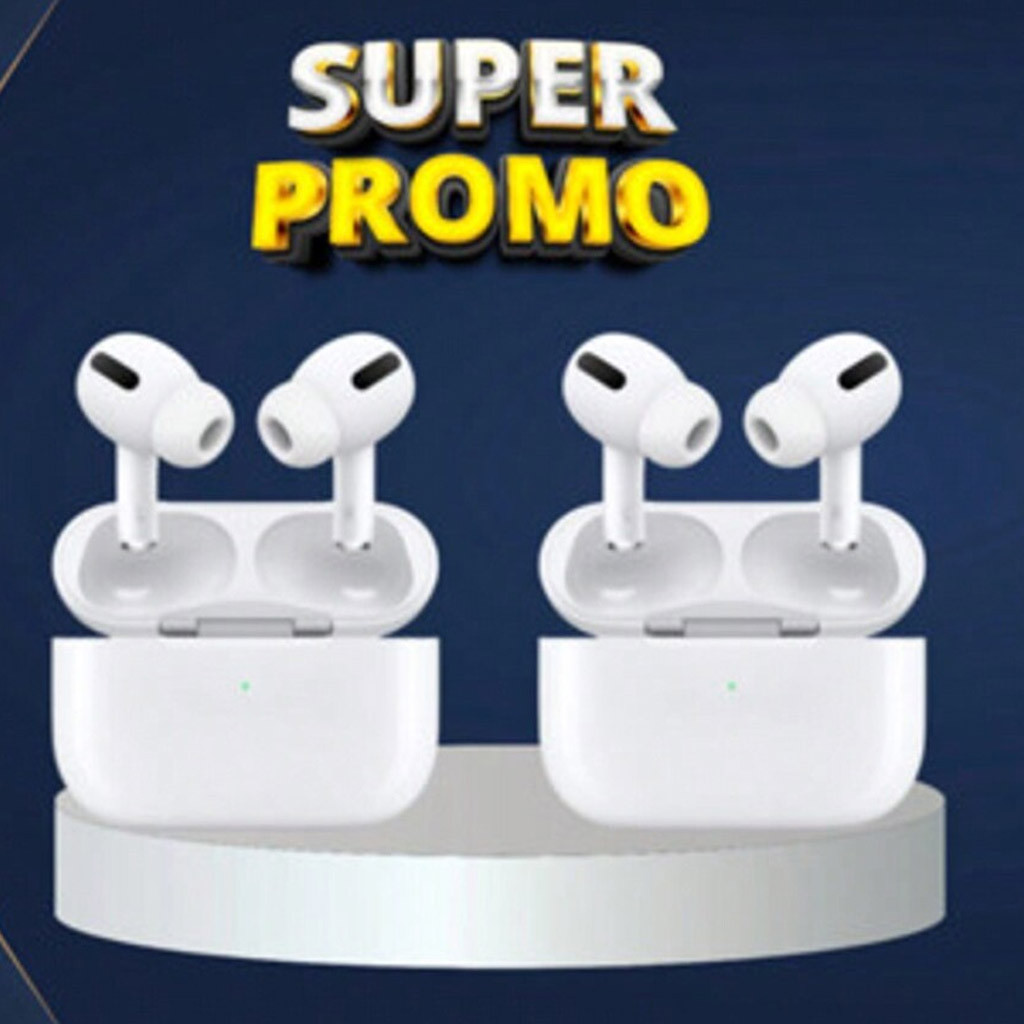 Kit 2 Fones de Ouvido AirPods PRO 3 Sem Fio com Cancelamento de Ruídos Bluetooth  Compatível com iOS