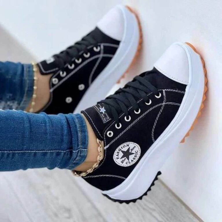 Tenis Feminino Plataforma Estrela Star Blogueirinh