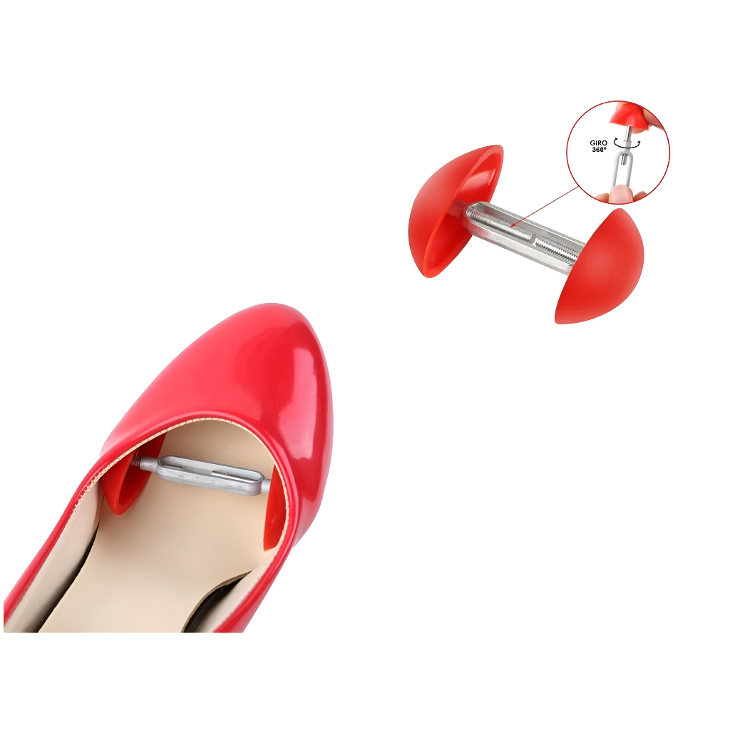 Par de Alargador para Joanete RED Extensor e Modelador De Calçados Estica Sapato Tênis Sandália