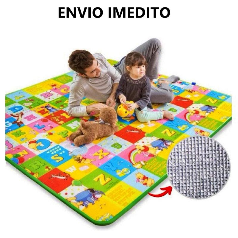 Tapete de Atividades Infantil Grande 180×120 Térmico Dobrável EVA Educativo Bebê