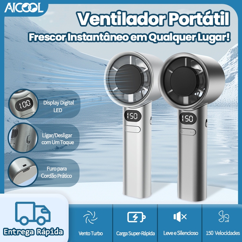 AICOOL Ventilador portátil de 150 velocidades mini ventilador ventilador portátil Ventilador de refr