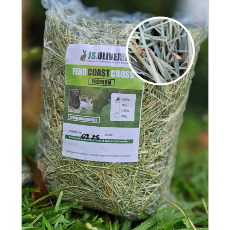 2kg Feno Tifton da J.S Oliveira Premium, para roed