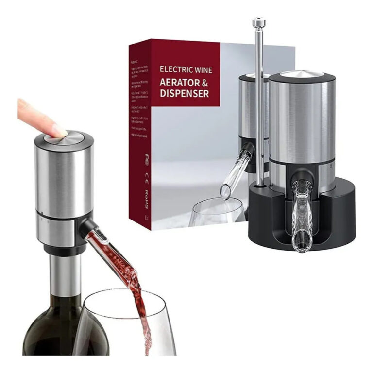 Aerador E Dispensador Elétrico De Vinho