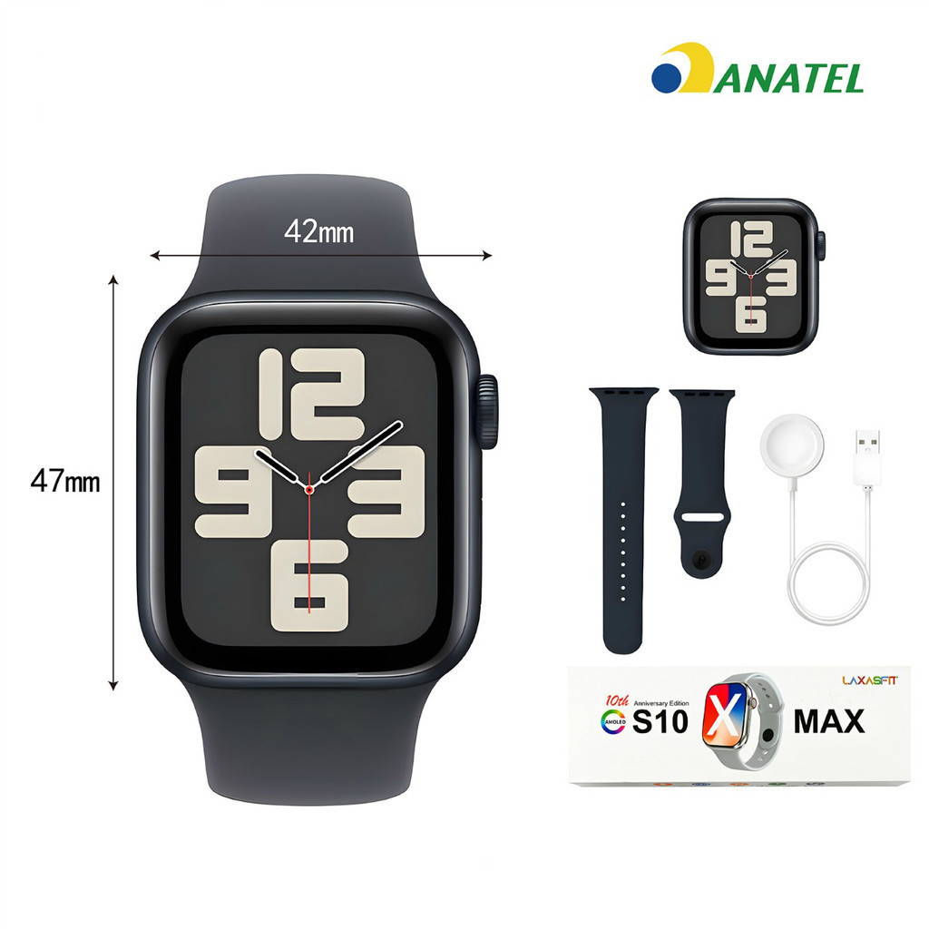 Smartwatch S10 MAX Série 10 Amoled 46mm Dynamic Island GPS
