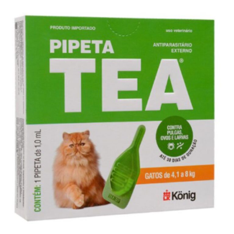 Anti Pulgas Pipeta TEA Gatos 4,1 a 8kg 1ml 30 dias