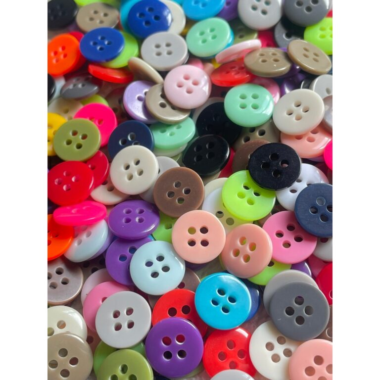Botão Camisaria Brilhante 4 Furos 01485  Mix de C