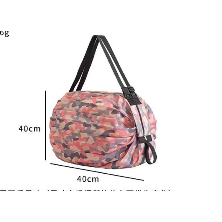 Bolsa multiuso dobrável quando fechado ficar tama