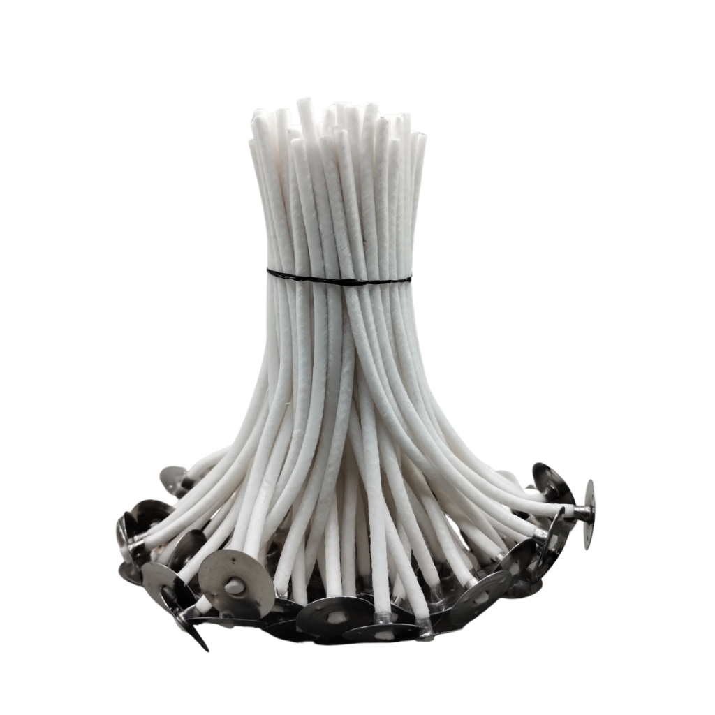 Pavio Para Vela Aromática Decorativas Grosso 100% Algodão Parafinado 3mm 10cm Casamento 50 Un B2040