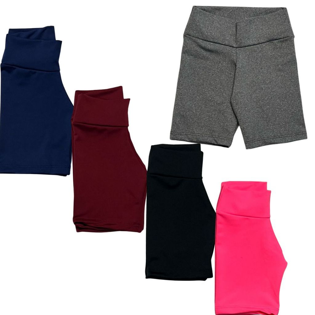 Shorts Infantil Confortável Estilo Bermudinha Suplex Liso