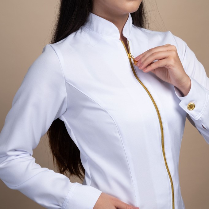 Jaleco Feminino Acinturado Personalizado