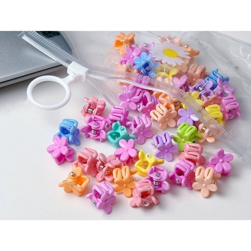 KIT 100 unidades Candy Color Mini Small Grab Clip Childrens Hair Accessories-GUI ANA