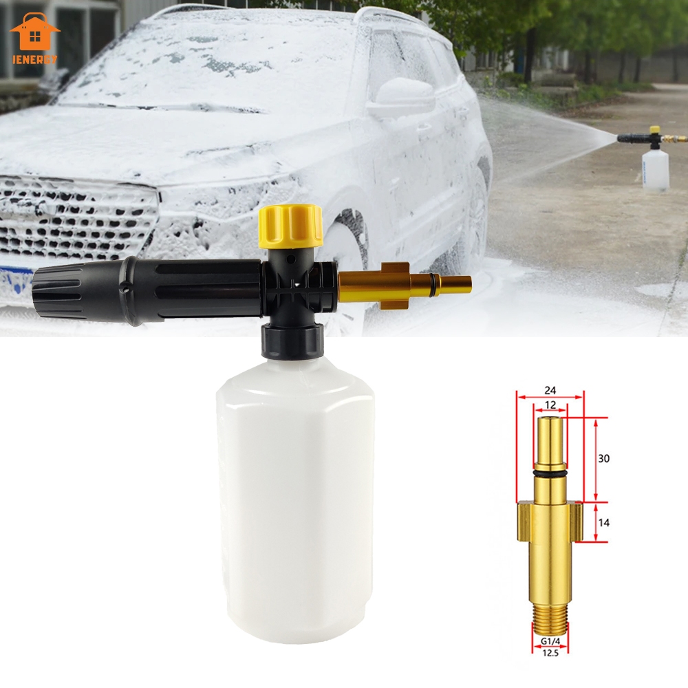 Canhão De Espuma Para Lavadora Alta Pressão Snow Foam Sistem Carro Moto Veículo