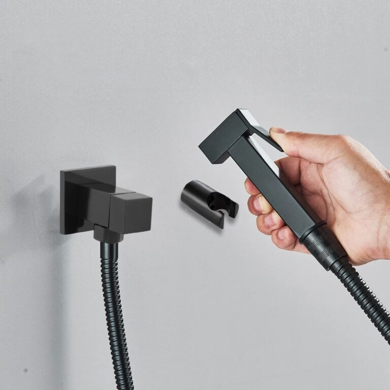 Ducha Higienica Preto Fosco 100% Metal Lavabo Luxo