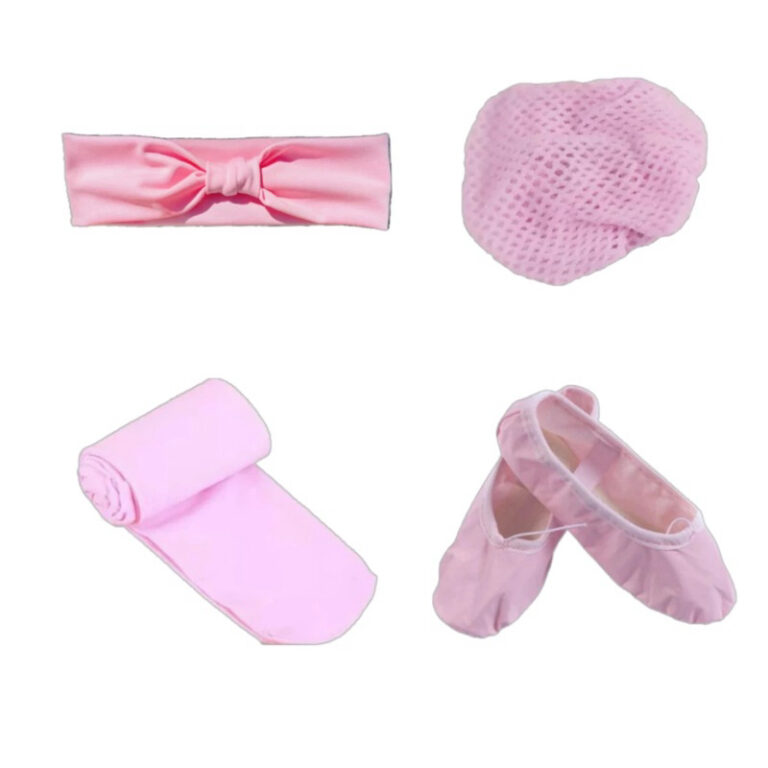 Kit Ballet infantil 4 itens/ Faixinha + Rede + Mei