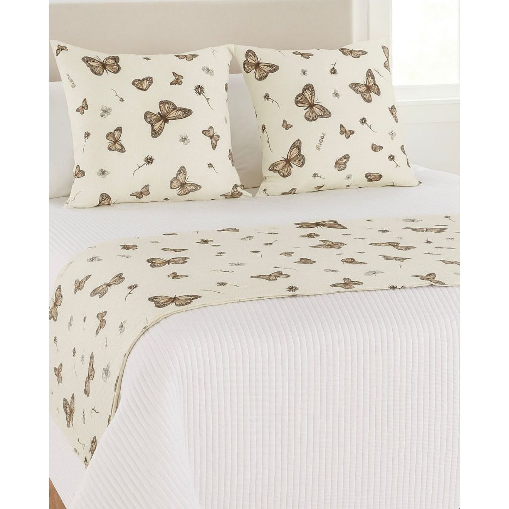 Kit Peseira + Capa De Almofada Tecido Piquet Cama Casal Queen King Solteiro Algodão