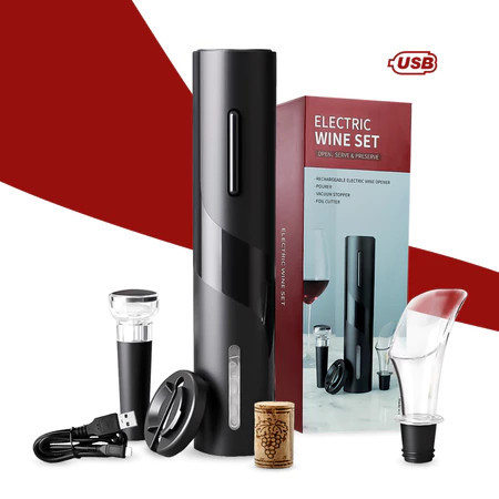 Abridor Saca Rolhas a Recarregável COM  USB  Garr