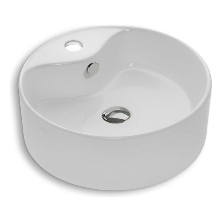 Cuba De Apoio Redonda  40cm Branco Everfort