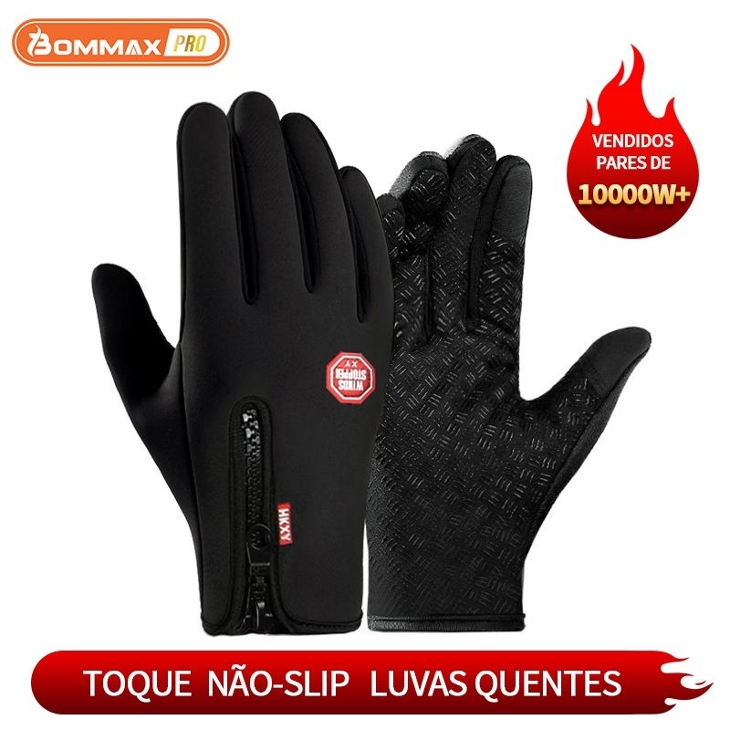 Luva Térmica Unissex para Moto e Bike com Touch