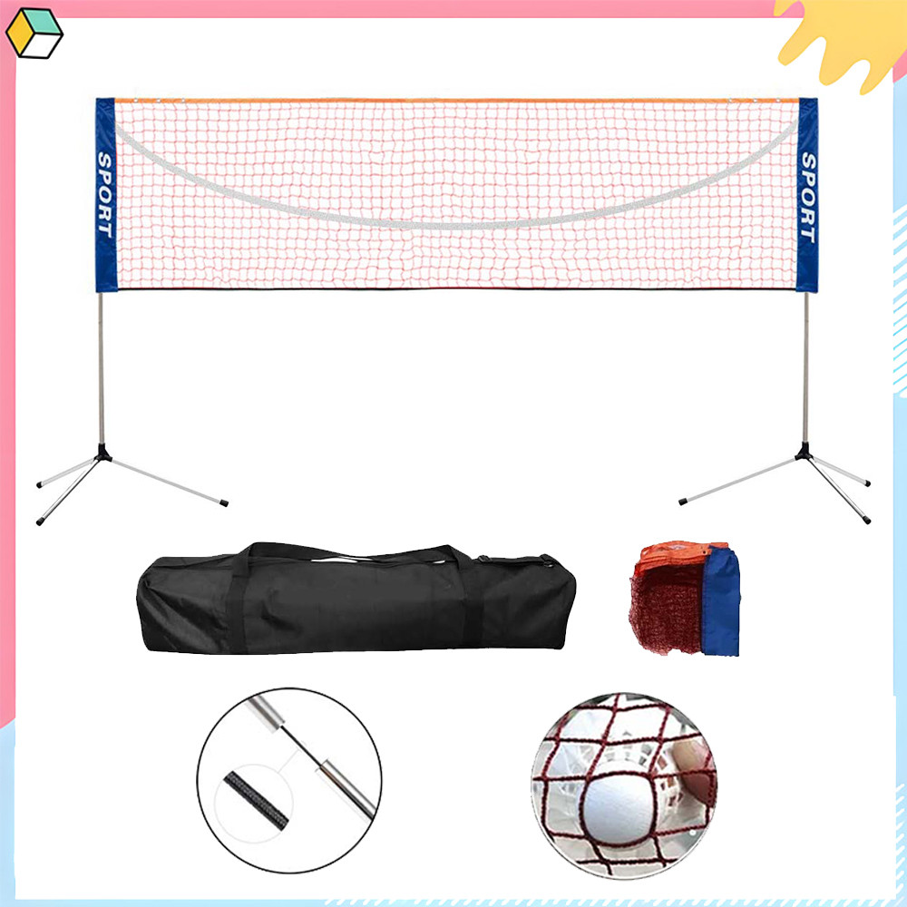 Rede de badminton Suporte multifuncional Rede de vôlei Praia esportiva Altura ajustável 75/118/160 c