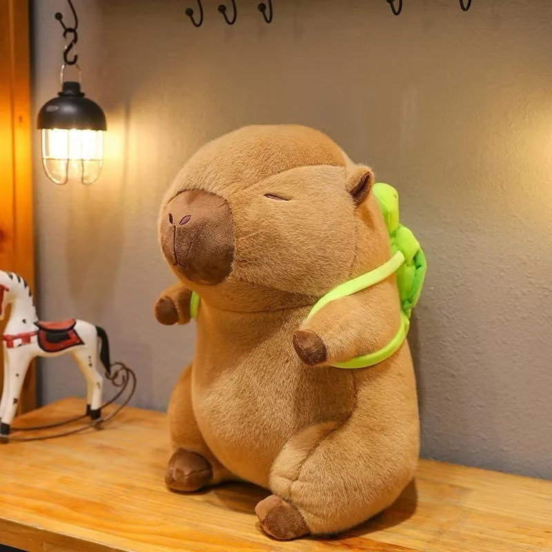 Capivara pelúcia simulação capivara desenho animado boneca brinquedo fofo animal macio Alex