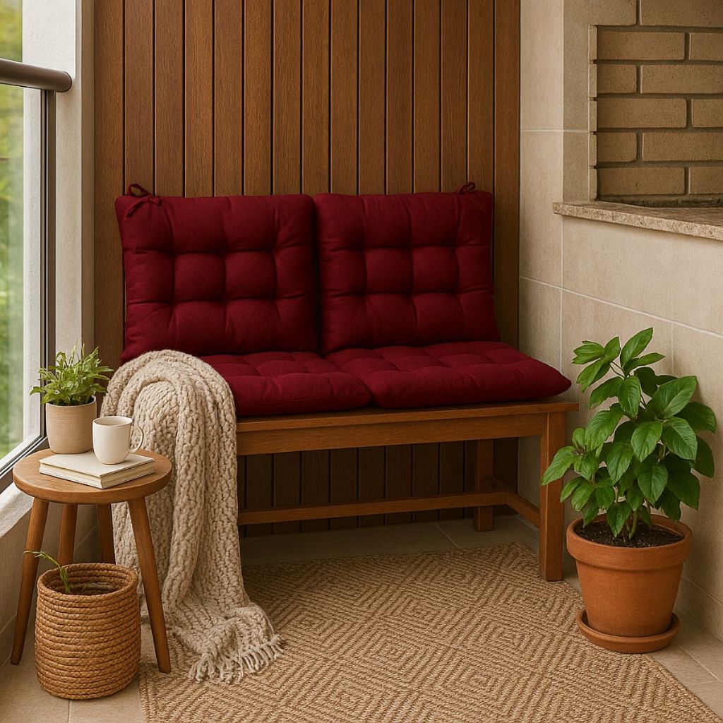 Kit Assento Futon 40x40cm Oxford Liso com 6 Peças  Praticidade e Conforto