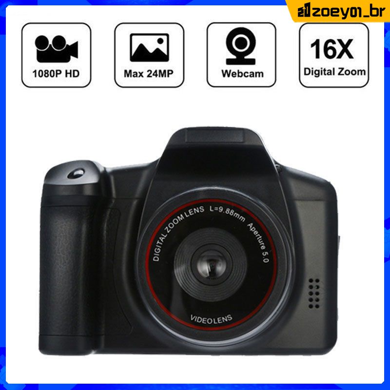 Câmera De Vídeo Digital SLR De Alta Definição 1080P Zoom Profissional Para Iniciantes