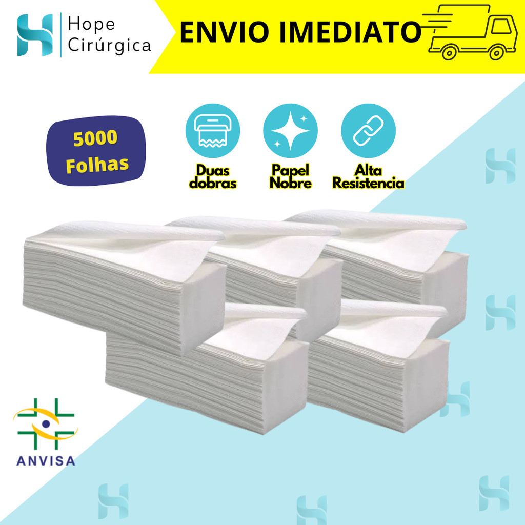 Papel Toalha Interfolha Branco Premium 20×20