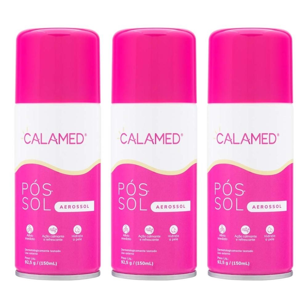 Kit 3 Unidades Calamed Aerossol 150 ml