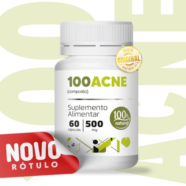 Suplemento Composto Anti Acne/ 100 Acne C/60cáps 