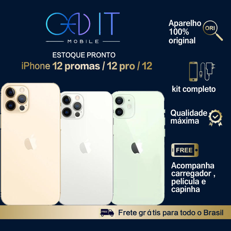 Celular IPhone 12 /12 Pro/ 12 Pro Max 64GB 128gb 256GB DE VITRINE