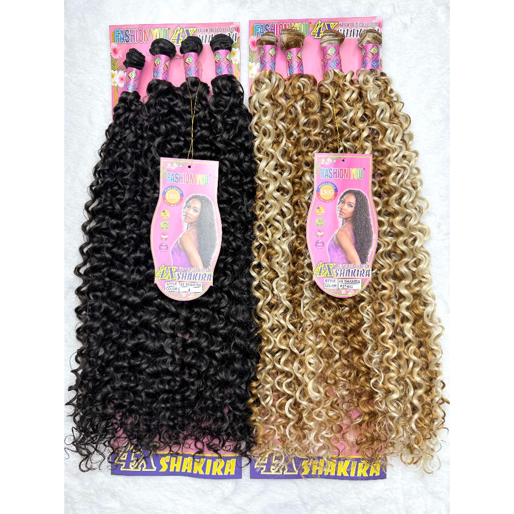 Cabelo Orgânico Cacheado curl 70cm 4 Telas/pacote 150g SHAKIRA Hair FASHION YOU