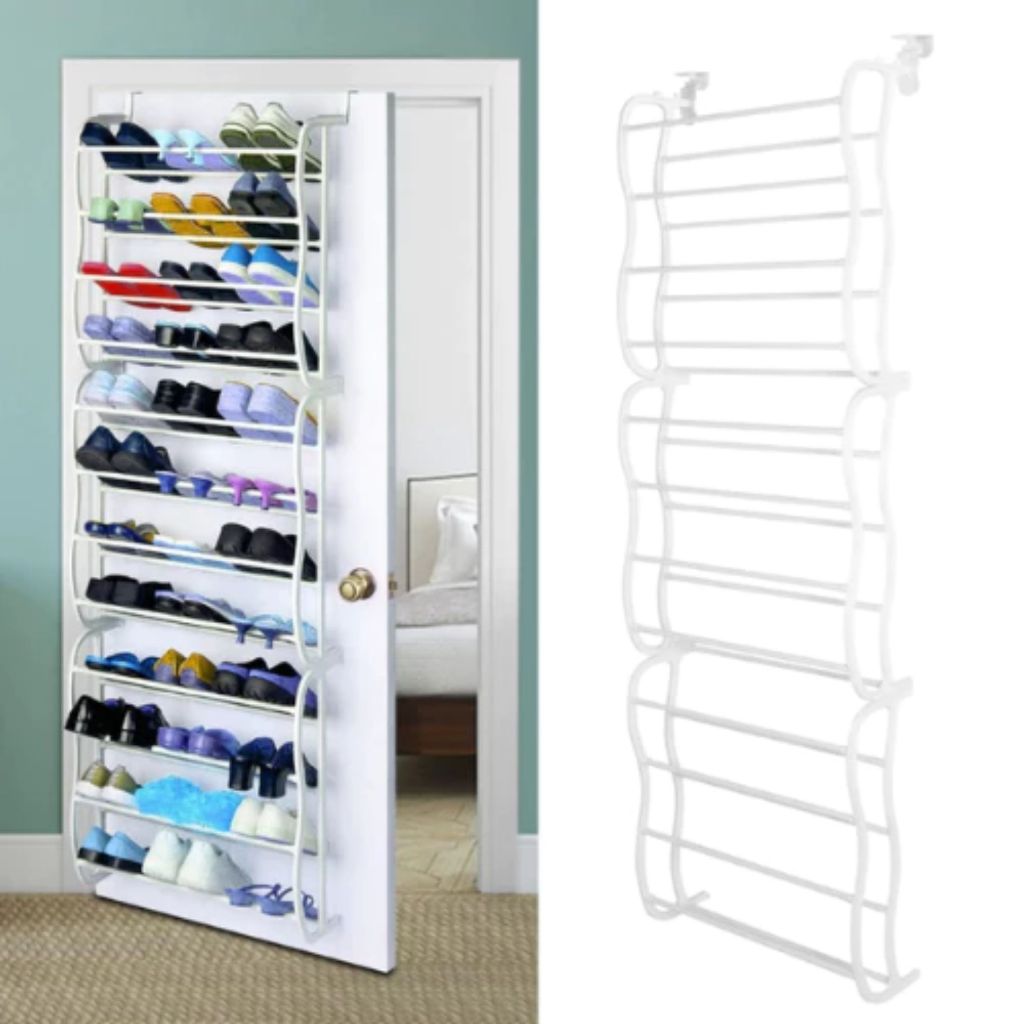 Sapateira Vertical de Parede Shoemaker Closet 12 Andares 1,83m Até 36 Pares Branca