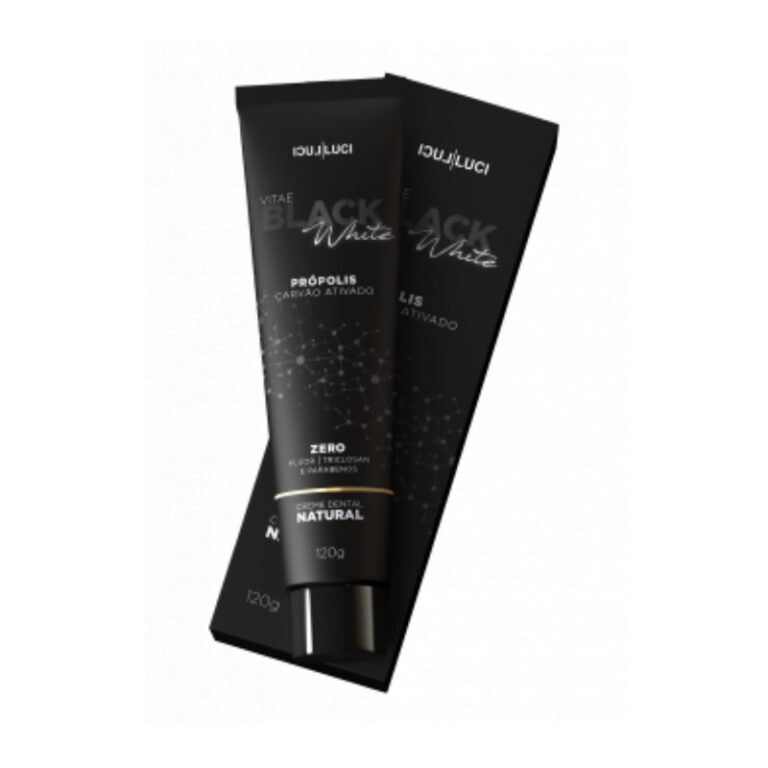 Creme Dental Vitae Black White com Carvão Ativado