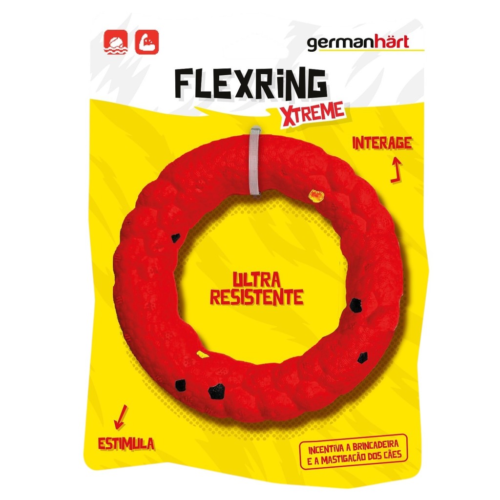 Brinquedo Anel Flexring Xtreme Germanhart Para Cachorros