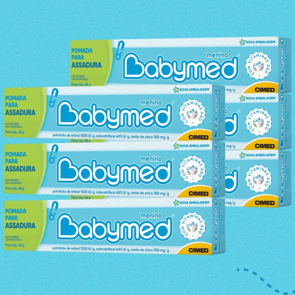 Kit 6 Babymed Pomada Para Assadura Menino 45g – Cimed