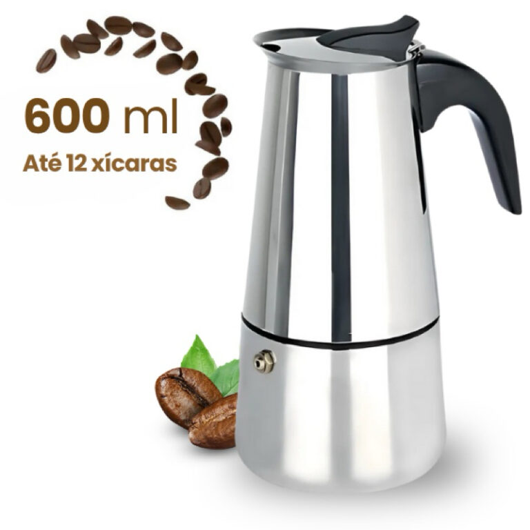 Cafeteira Italiana Aço Inox 4/6/9/12 Xícaras Caf