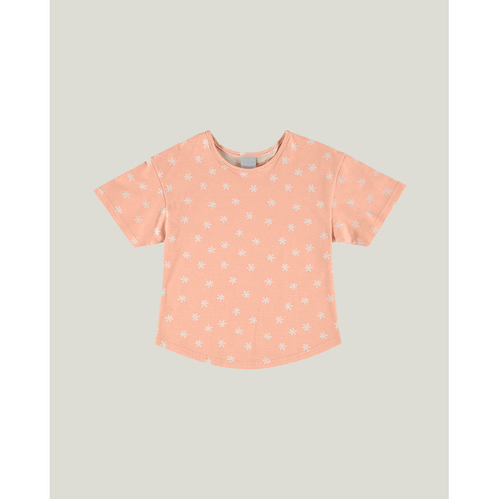 Blusa Infantil Menina Mullet Flores Em Algodão Orgânico Malwee Kids