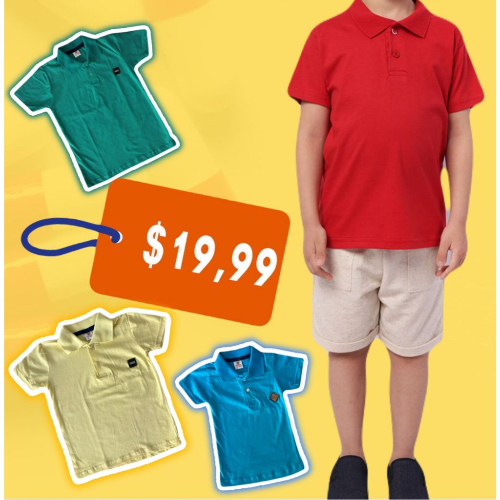 CAMISA GOLA POLO INFANTIL MENINO